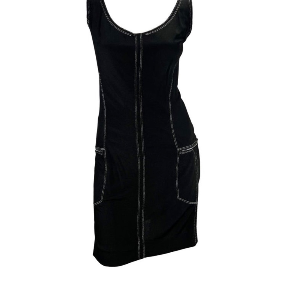 Gianni Versace Black Vintage Couture Dress